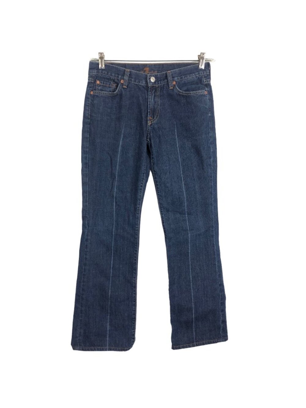 7 For All Mankind Classic Boot Cut Jeans 30 Inseam 28.5 Low Rise All Cotton USA